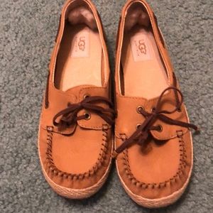 NWOT UGG loafer slipper Sz 8.5 tan beige